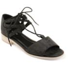 Journee Collection Ingrid Women's Sandals, Size: Medium (7.5), Black
