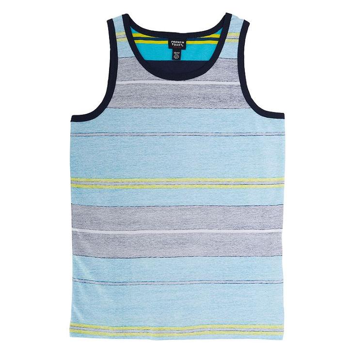 Boys 8-20 French Toast Reverse Print Tank, Boy's, Size: Xl, Turquoise/blue (turq/aqua)