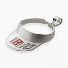 Insignia Collection Nascar Kyle Busch Sterling Silver 18 Visor Pendant, Adult Unisex, Red