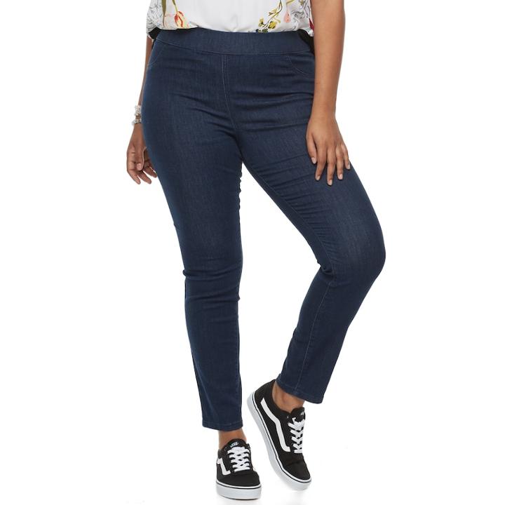 Juniors' Plus Size So&reg; Pull-on Leggings, Teens, Size: 3xl, Blue