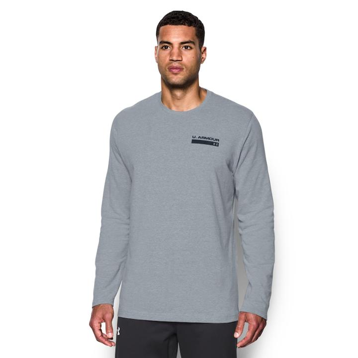 Men's Under Armour Back Graphic Tee, Size: Xxl, Med Grey