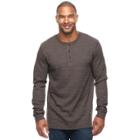 Big & Tall Sonoma Goods For Life&trade; Performance Thermal Henley, Men's, Size: Xxl Tall, Dark Brown