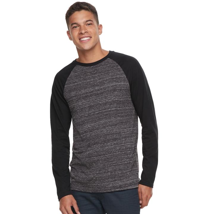 Men's Urban Pipeline&reg; Ultimate Raglan Tee, Size: Small, Black