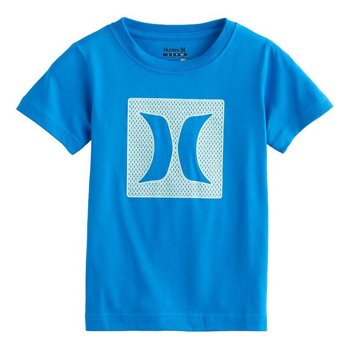 Boys 4-7 Hurley Mesh Logo Tee, Size: 4, Light Blue