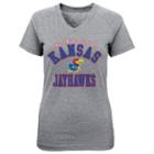 Girls 7-16 Kansas Jayhawks University Stack Tee, Girl's, Size: L(14), Grey