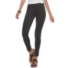 Juniors' Mudd High-waisted Ponte Leggings, Teens, Size: Small, Grey