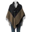 Apt. 9&reg; Two-tone Fringed Capelet, Women's, Oxford
