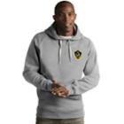 Men's Antigua Houston Dynamo Victory Pullover Hoodie, Size: 3xl, Light Grey