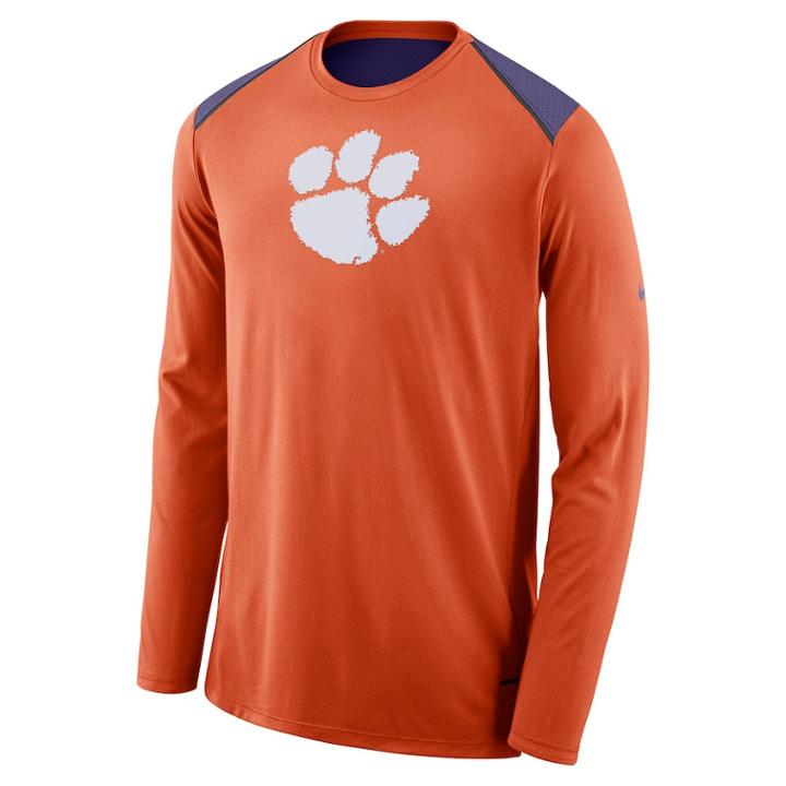 Men's Nike Clemson Tigers Shooter Tee, Size: Small, Orange