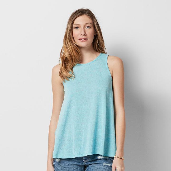 Women's Sonoma Goods For Life&trade; Swing Tank, Size: Xl, Med Blue