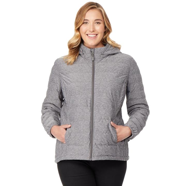 Plus Size Heat Keep Lightweight Packable Down Jacket, Women's, Size: 2xl, Med Grey