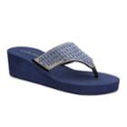 Olivia Miller Miramar Women's Wedge Sandals, Size: 6, Blue (navy)