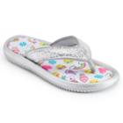 Girls 4-16 Emoji Molded Sport Flip Flops, Girl's, Size: 1/2, Grey Other