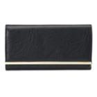 Apt. 9&reg; Rhonda Safekeeper Rfid-blocking Flap Clutch, Women's, Black