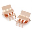 Scunci 2-pk. Rose Gold Tone Jaw Clips, Women's, Red/coppr (rust/coppr)