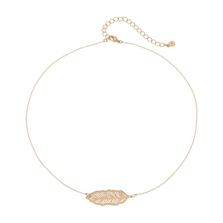 Lc Lauren Conrad Filigree Leaf Necklace, Women's, Gold