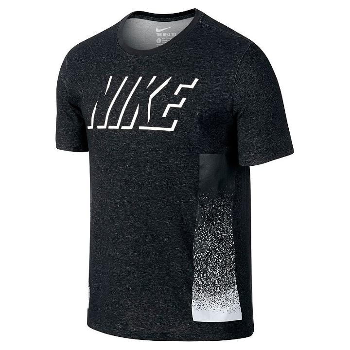 Men's Nike Static Block Tee, Size: Large, Grey (charcoal)