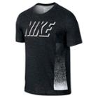Men's Nike Static Block Tee, Size: Large, Grey (charcoal)