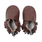 Tommy Tickle Moccasin Crib Shoes - Baby Girl, Size: 6-12months, Brown