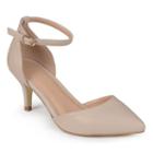 Journee Collection Ike Women's Akle Strap High-heels, Girl's, Size: 8, Beig/green (beig/khaki)