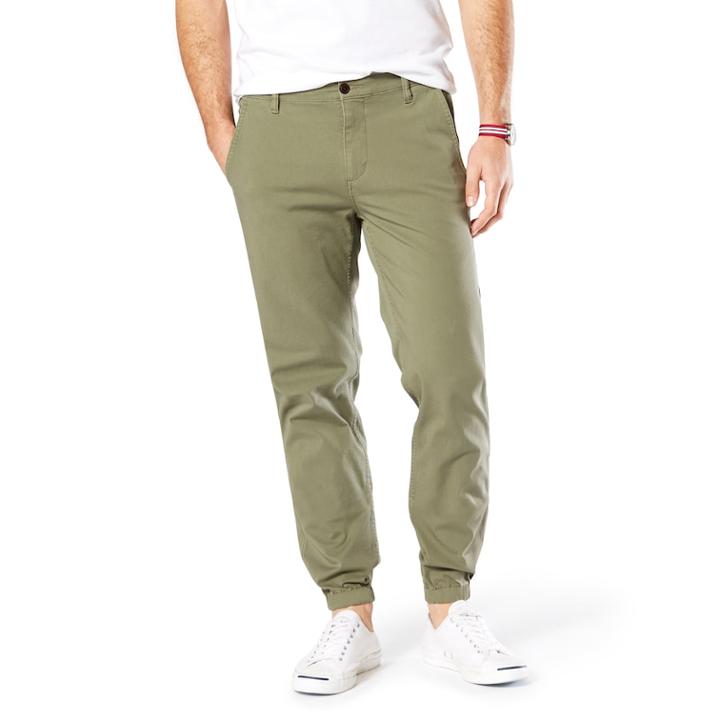 Men's Dockers&reg; Smart 360 Flex Slim Tapered Fit Jogger, Size: 28x32, Med Green