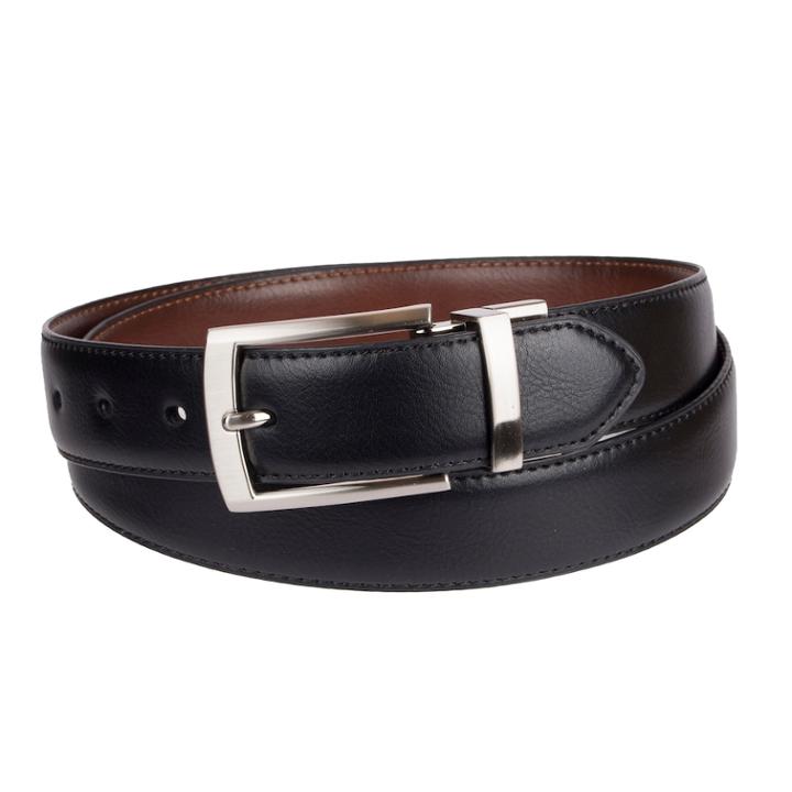 Men's Croft & Barrow&reg; Feather Edge Stretch Reversible Belt, Size: Xl, Grey (charcoal)