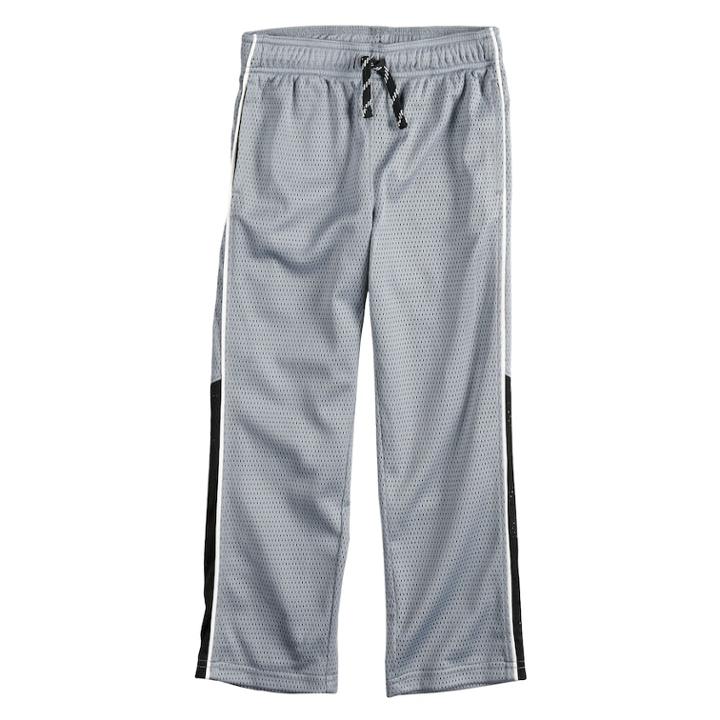 Boys 4-12 Jumping Beans&reg; Mesh Striped Athletic Pants, Size: 5, Med Grey