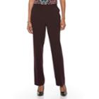 Women's Dana Buchman Bi-stretch Pull On Pants, Size: 12, Dark Pink
