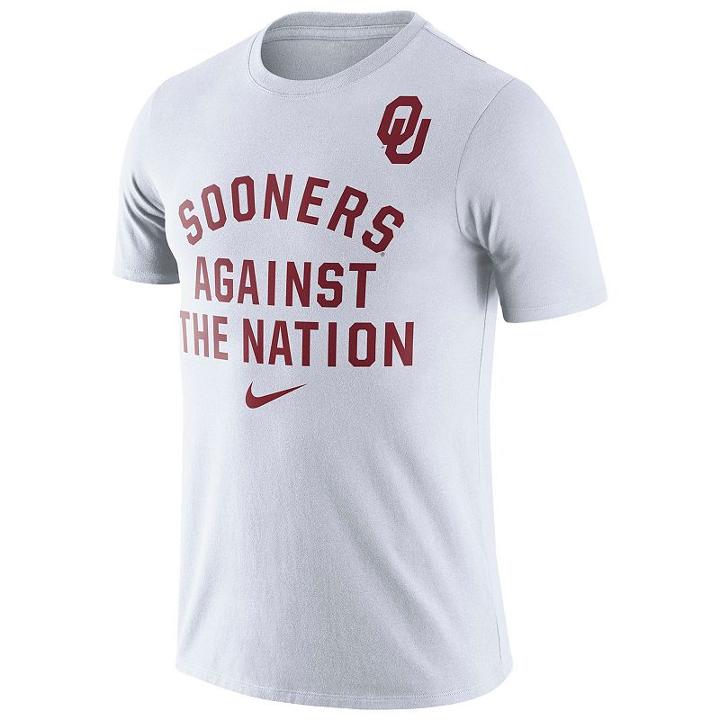Men's Nike Oklahoma Sooners Rally Tee, Size: Small, White