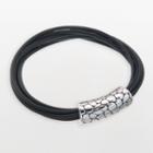 Napier&reg; Jet Multistrand Faux Leather Bracelet, Women's, Black