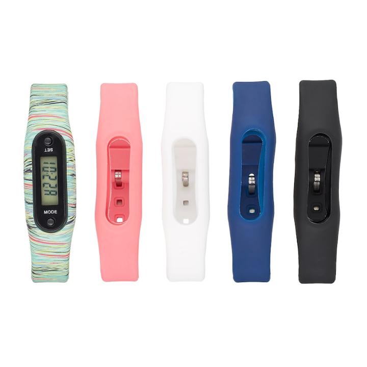 B-fit Women's Slim Activity Tracker & Interchangeable Band Set - Bfs2552bk709-078, Size: Medium, Multicolor