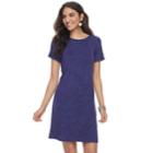 Women's Apt. 9&reg; Cuffed T-shirt Dress, Size: Small, Drk Purple