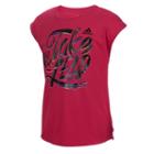 Girls 7-16 Adidas Short Sleeve Shine Graphic Tee, Size: Small, Dark Pink