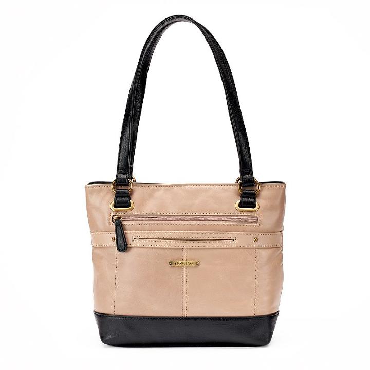 Stone & Co. Megan Leather Tote, Women's, White Oth