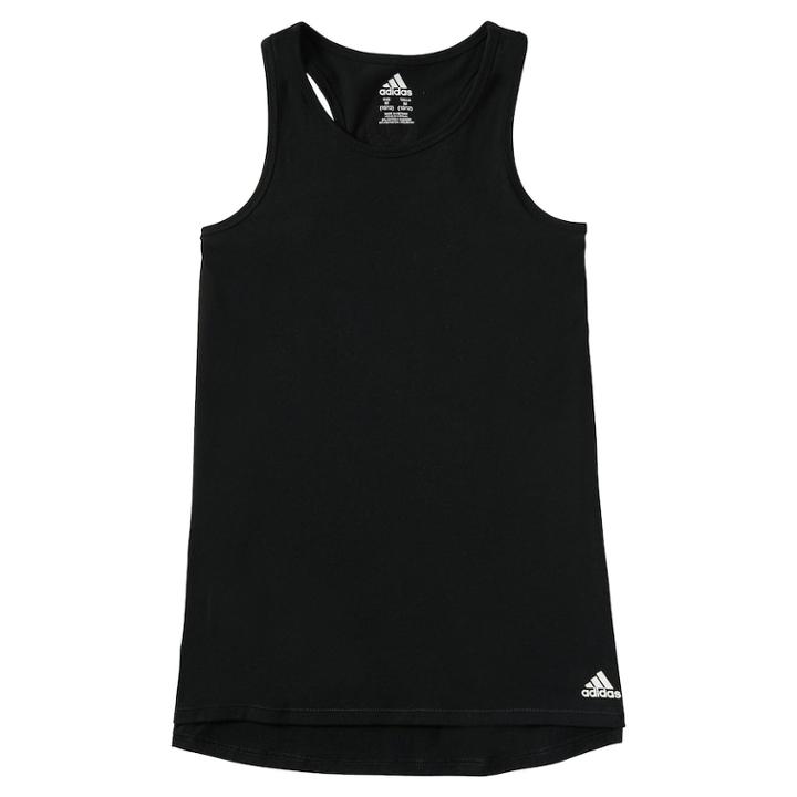 Girls 4-6x Adidas Long Jump Tank Top, Size: 5, Black