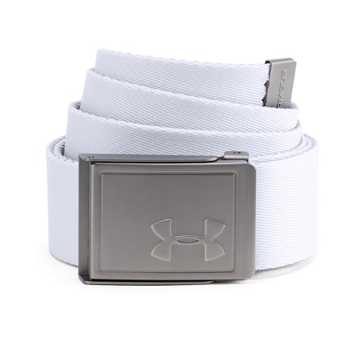 Men's Under Armour Reversible Webbing 2.0 Golf Belt, White
