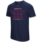 Men's Under Armour Cleveland Indians Crushed It Tee, Size: Small, Blue (navy)