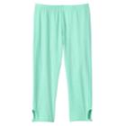Girls 7-16 So&reg; Glitter Keyhole Capri Leggings, Size: 12, Turquoise/blue (turq/aqua)