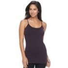 Women's Apt. 9&reg; Solid Seamless Camisole, Size: L/xl, Purple