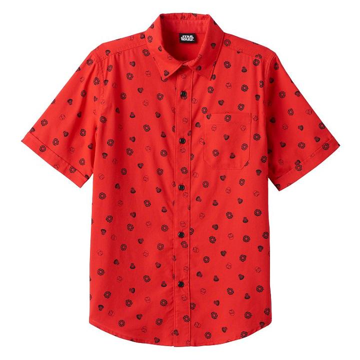 Boys 8-20 Star Wars Empire Button-down Shirt, Size: Small, Brt Red