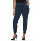 Plus Size Kate And Sam Super Stretch Pull-on Pants, Women's, Size: 2xl, Blue (navy)