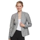 Women's Apt. 9&reg; Open Front Blazer, Size: 4, Black