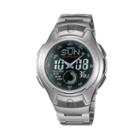 Casio Men's Illuminator Sport Stainless Steel Analog & Digital Chronograph Watch - Aq160wd-1bv, Grey, Durable