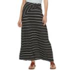 Women's Studio 253 Printed Twist-front Maxi Skirt, Size: Large, Oxford