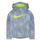 Boys 4-7 Nike Therma-fit Abstract Hoodie, Size: 5, Light Grey