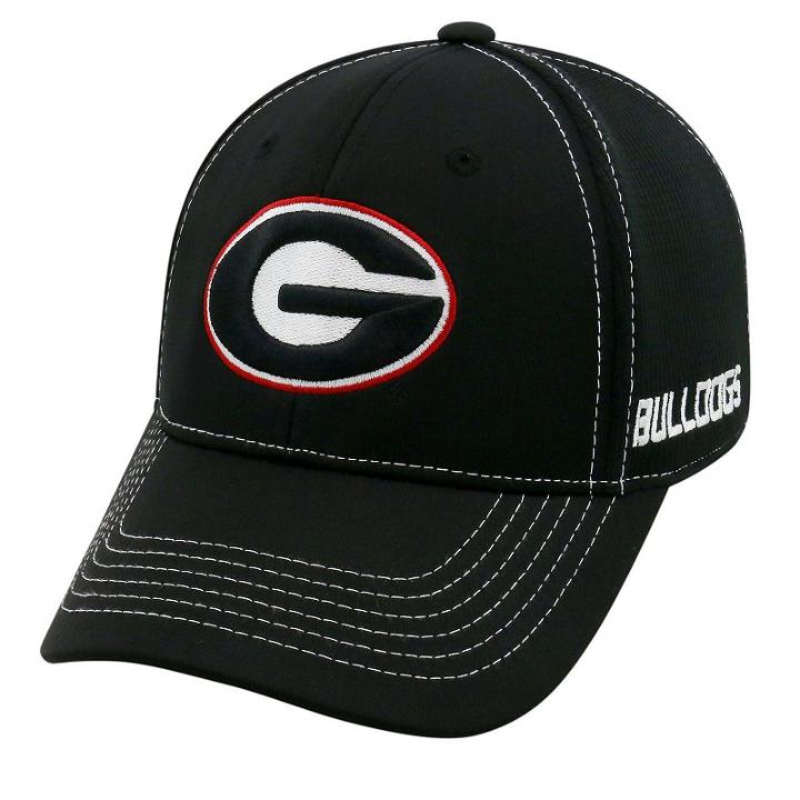 Adult Top Of The World Georgia Bulldogs Dynamic Performance One-fit Cap, Men's, Black