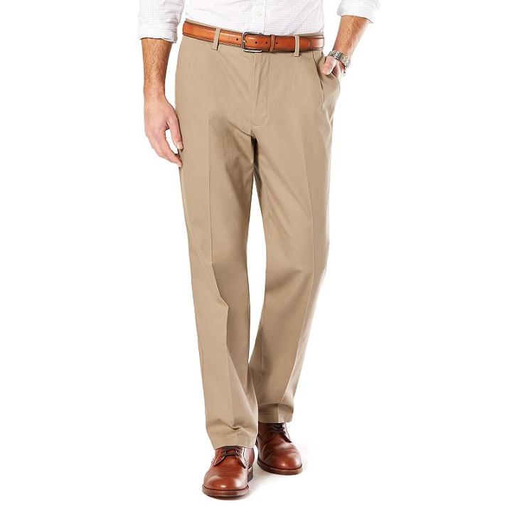 Men's Dockers&reg; Slim Tapered Fit Signature Stretch Khaki Pants, Size: 32x32, Dark Beige