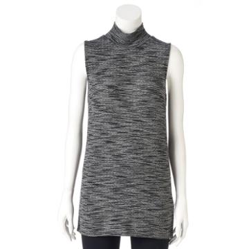 Women's Olivia Sky Space-dyed Mockneck Tunic, Size: Small, Oxford