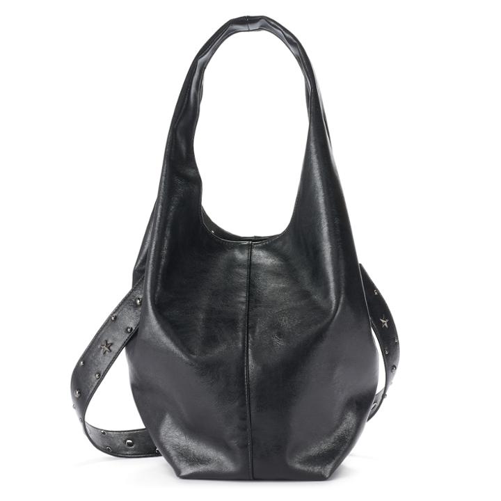 Mudd&reg; Studded Strap Hobo, Women's, Black
