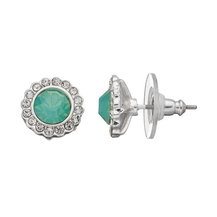 Lc Lauren Conrad Halo Stud Earrings, Women's, Blue